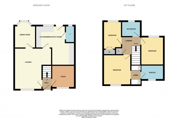 Floor Plan Image for 3 Bedroom Semi-Detached House for Sale in The Orchard, Ingleby Barwick