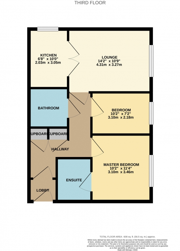 Floor Plan Image for 2 Bedroom Apartment for Sale in Lingwood Court, Thornaby