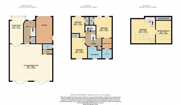 Floor Plan Image for 4 Bedroom Detached House for Sale in Aberbran Court, Ingleby Barwick