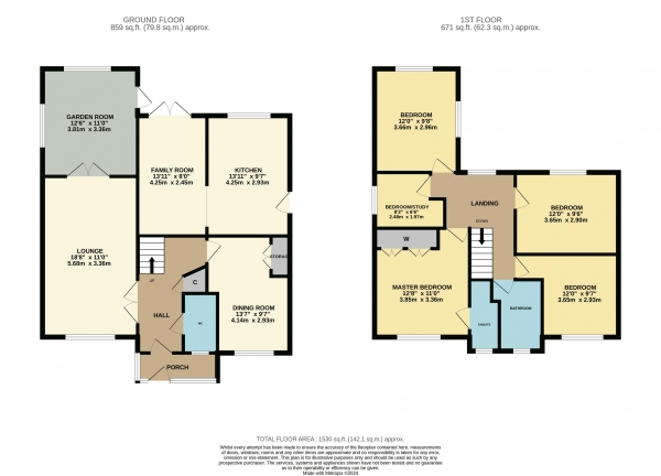 Floor Plan Image for 5 Bedroom Detached House for Sale in St. Davids Grove, Ingleby Barwick