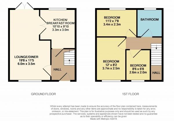 Floor Plan Image for 3 Bedroom Detached House for Sale in Morville Court, Ingleby Barwick