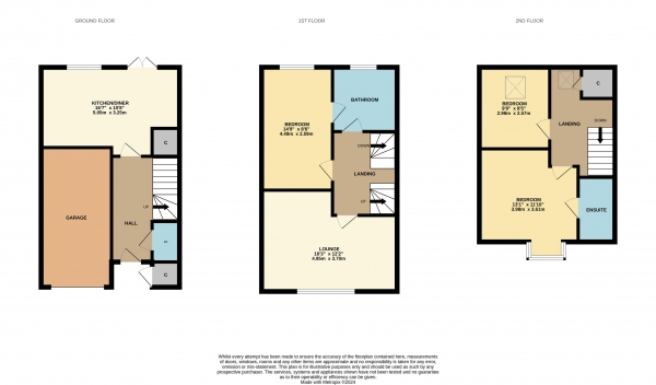 Floor Plan Image for 3 Bedroom Terraced House for Sale in Hilden Park, Ingleby Barwick