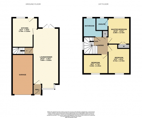 Floor Plan Image for 3 Bedroom Detached House for Sale in Cradoc Grove, Ingleby Barwick