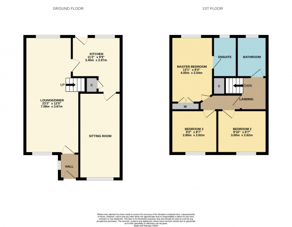 Floor Plan Image for 3 Bedroom Semi-Detached House for Sale in Penderyn Crescent, Ingleby Barwick