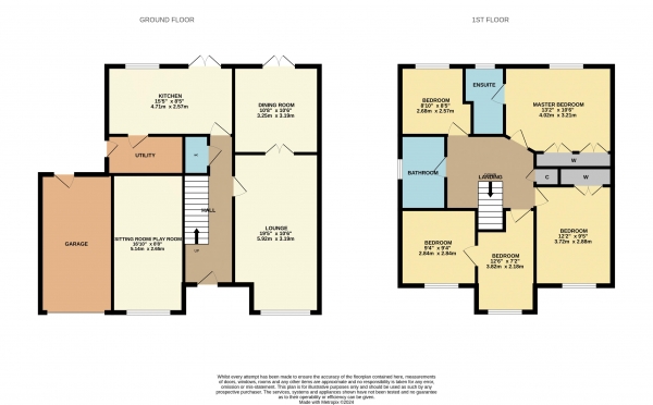 Floor Plan Image for 5 Bedroom Detached House for Sale in Trevine Gardens, Ingleby Barwick