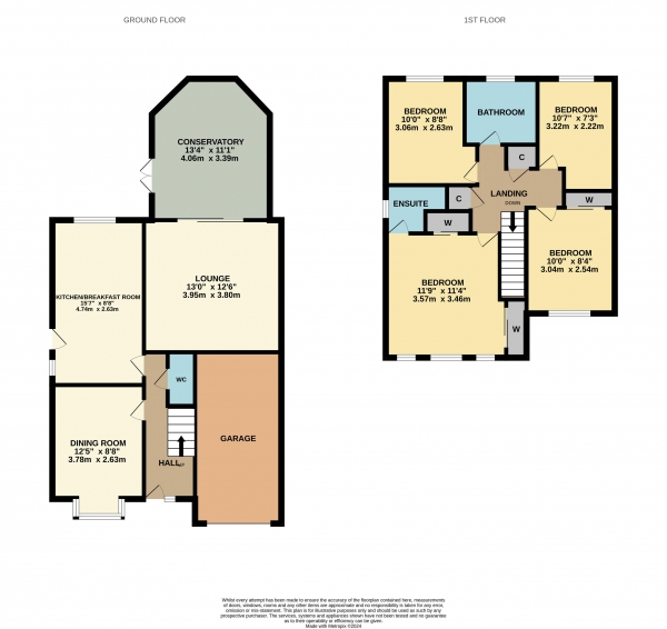 Floor Plan Image for 4 Bedroom Detached House for Sale in Talbenny Grove, Ingleby Barwick