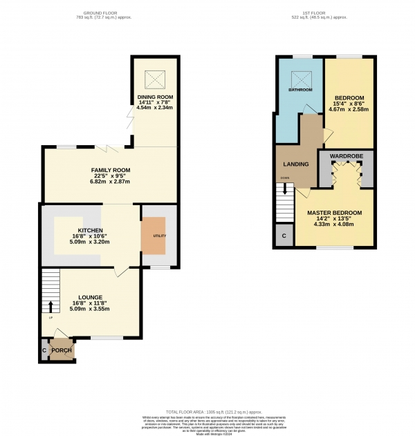 Floor Plan Image for 2 Bedroom Semi-Detached House for Sale in Toddington Drive, Norton