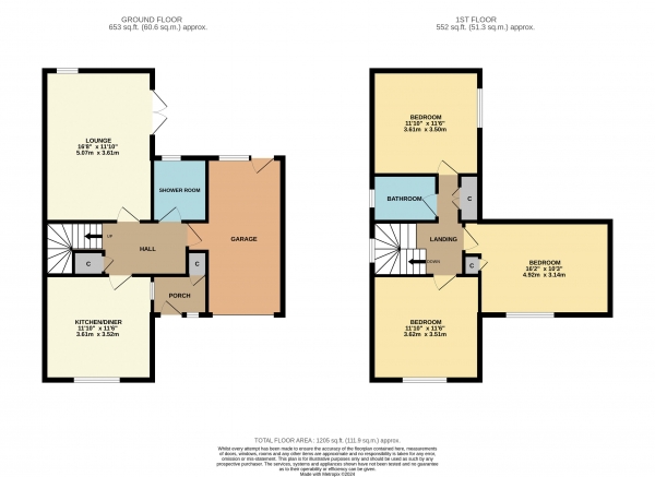 Floor Plan Image for 3 Bedroom Semi-Detached House for Sale in Selwood Close, Thornaby