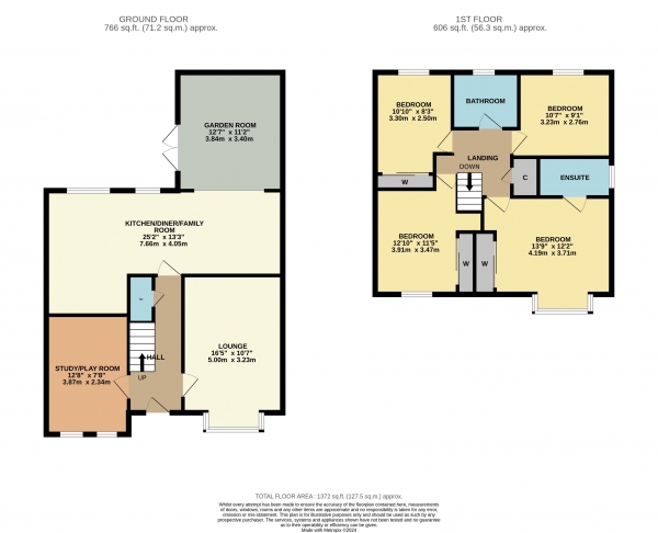 Floor Plan Image for 4 Bedroom Detached House for Sale in Timberscombe Close, Ingleby Barwick