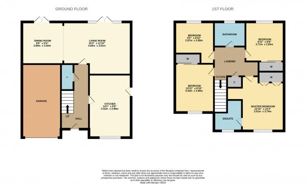 Floor Plan Image for 4 Bedroom Detached House for Sale in Penberry Gardens, Ingleby Barwick