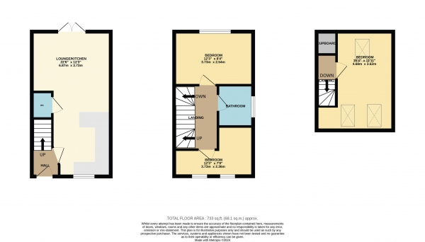 Floor Plan Image for 3 Bedroom Terraced House for Sale in Watling Road, Ingleby Barwick