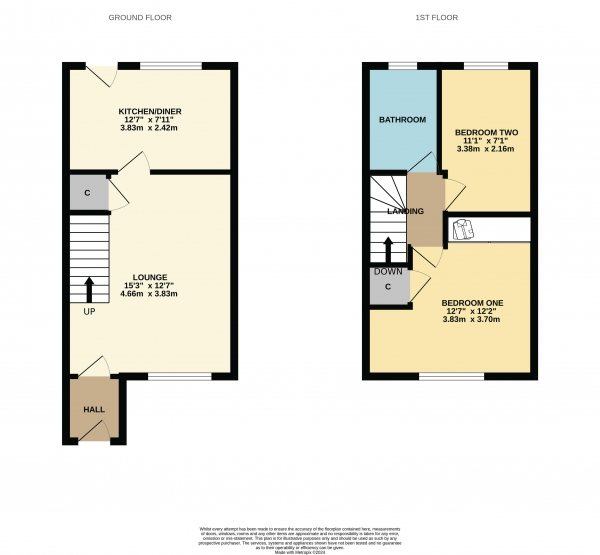 Floor Plan Image for 2 Bedroom Semi-Detached House for Sale in Brecon Crescent, Ingleby Barwick