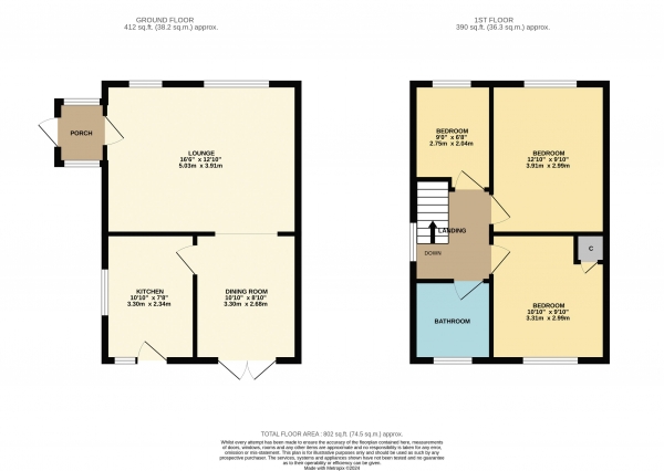 Floor Plan Image for 3 Bedroom Property for Sale in Thornaby Road, Thornaby