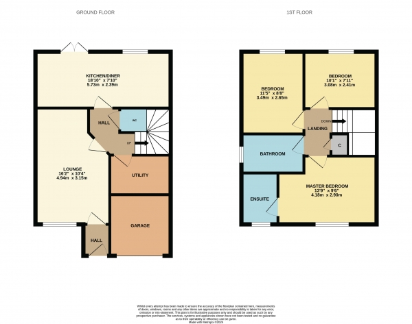 Floor Plan Image for 3 Bedroom Detached House for Sale in Bancroft Drive, Ingleby Barwick