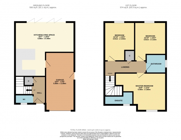 Floor Plan Image for 3 Bedroom Semi-Detached House for Sale in Haymeadow Crescent, High Leven