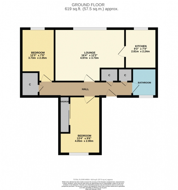 Floor Plan Image for 2 Bedroom Apartment for Sale in Firbeck Walk, Thornaby