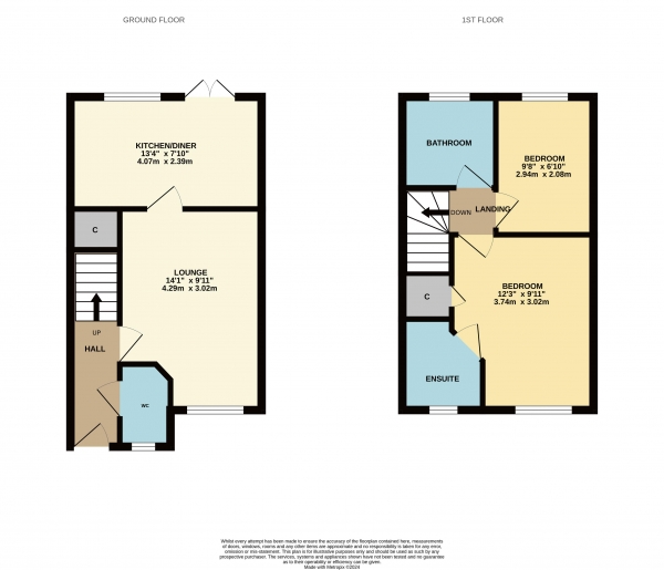 Floor Plan Image for 2 Bedroom Terraced House for Sale in Greensforge Drive, Ingleby Barwick