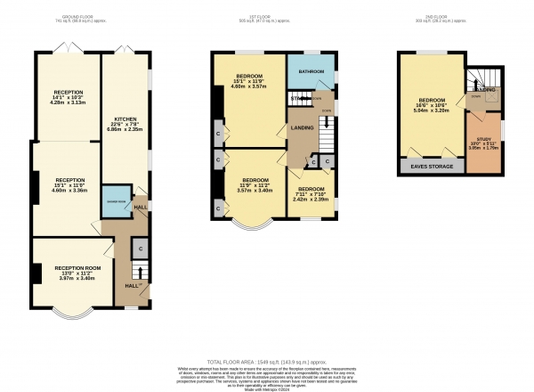 Floor Plan Image for 4 Bedroom Semi-Detached House for Sale in The Avenue, Middlesbrough