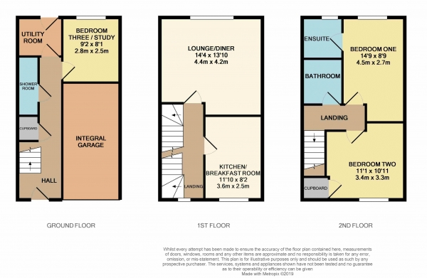 Floor Plan Image for 3 Bedroom Semi-Detached House to Rent in Water Avens Way, Stockton-On-Tees