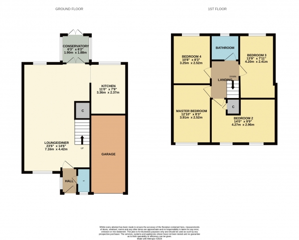 Floor Plan Image for 4 Bedroom Semi-Detached House for Sale in Broadstone, Marton