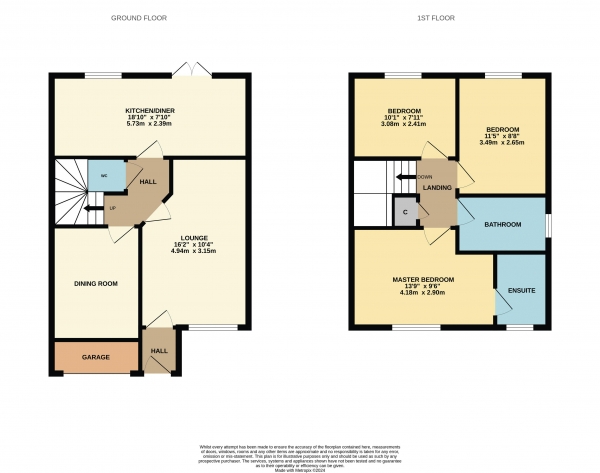 Floor Plan Image for 3 Bedroom Detached House for Sale in Cades Grove, Ingleby Barwick