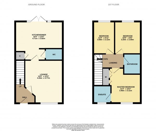 Floor Plan Image for 3 Bedroom Semi-Detached House to Rent in Cedarwood Road, Normanby