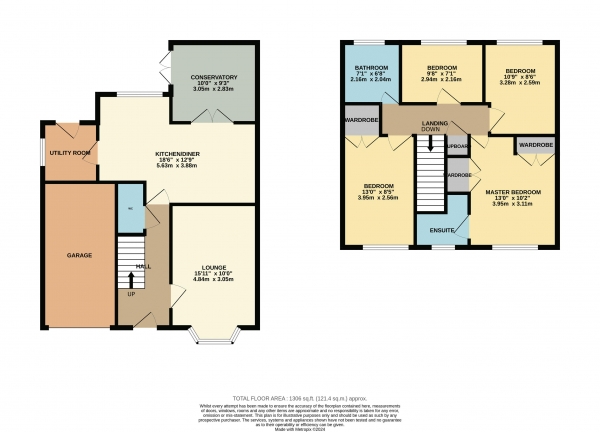 Floor Plan Image for 4 Bedroom Detached House for Sale in Snowdon Grove, Ingleby Barwick