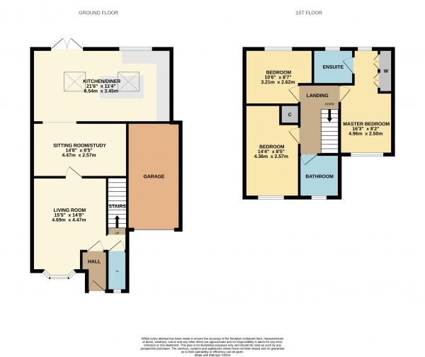 Floor Plan Image for 3 Bedroom Detached House for Sale in Brough Field Close, Ingleby Barwick