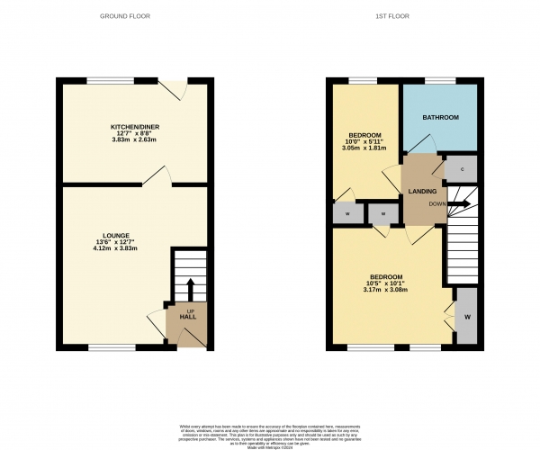 Floor Plan Image for 2 Bedroom Semi-Detached House to Rent in Hasguard Way, Ingleby Barwick