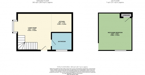 Floor Plan Image for 1 Bedroom Semi-Detached House for Sale in Pottery Street , Thornaby