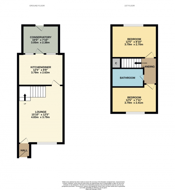 Floor Plan Image for 2 Bedroom Terraced House for Sale in Thornwood Avenue, Ingleby Barwick