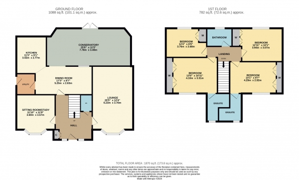 Floor Plan Image for 4 Bedroom Detached House for Sale in Lullingstone Crescent, Ingleby Barwick