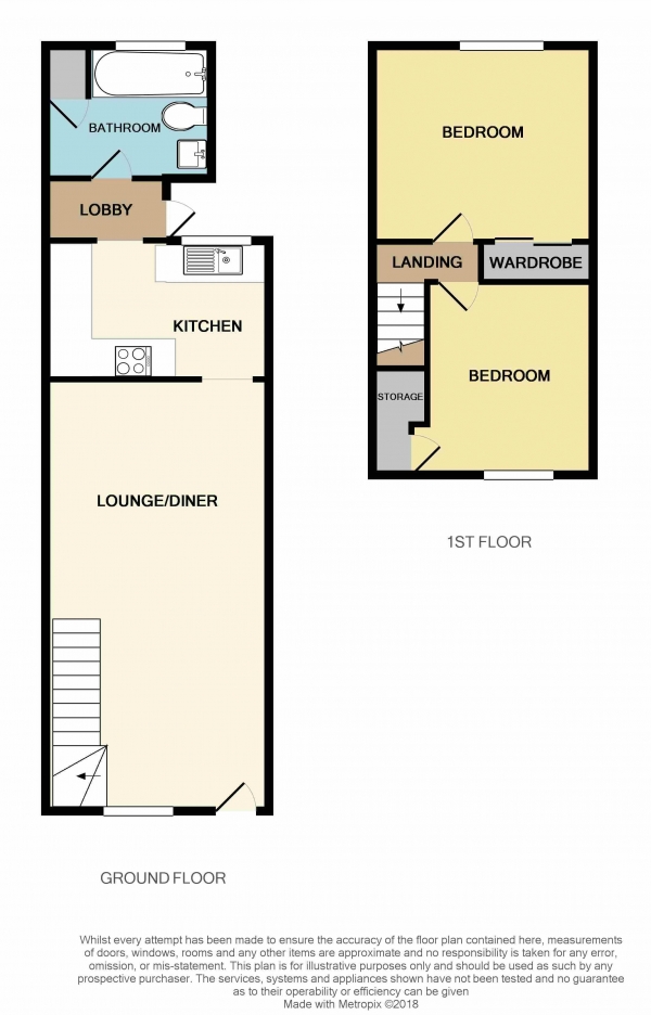 Floor Plan Image for 2 Bedroom Terraced House to Rent in Knowlton Cottages, South Road South Ockedon