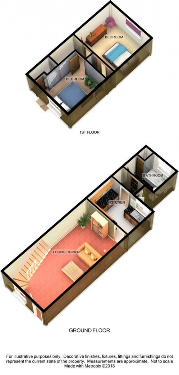 Floor Plan Image for 2 Bedroom Terraced House to Rent in Knowlton Cottages, South Road South Ockedon