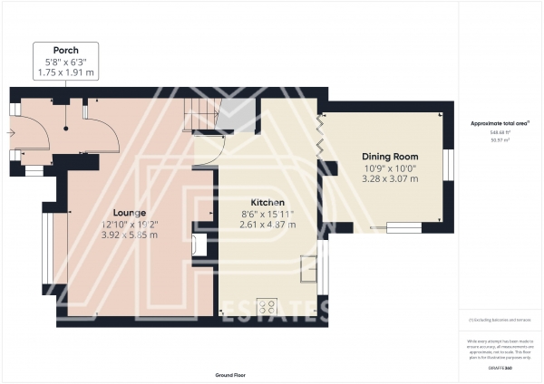 Floor Plan Image for 4 Bedroom Terraced House for Sale in Daiglen Drive, South Ockendon