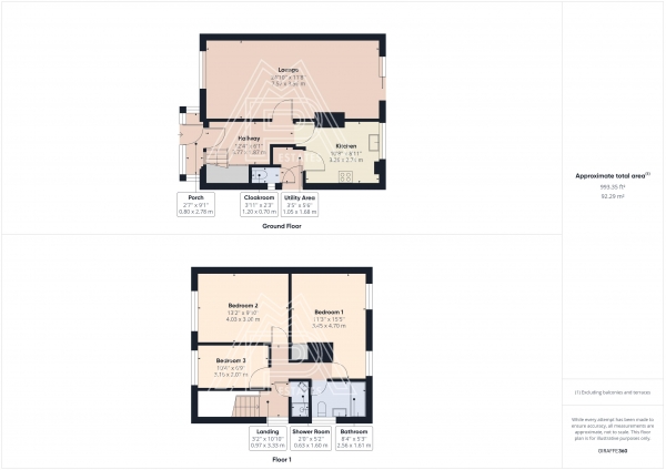 Floor Plan Image for 3 Bedroom Semi-Detached House for Sale in Foyle Drive, South Ockendon