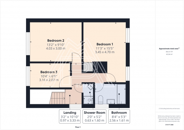 Floor Plan Image for 3 Bedroom Semi-Detached House for Sale in Foyle Drive, South Ockendon