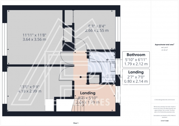 Floor Plan for 3 Bedroom Terraced House to Rent in Hamble Lane, South Ockendon, RM15, 5HP - £404 pw | £1750 pcm