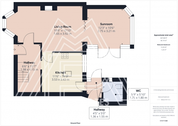 Floor Plan Image for 3 Bedroom Terraced House for Sale in Orchard Road, South Ockendon