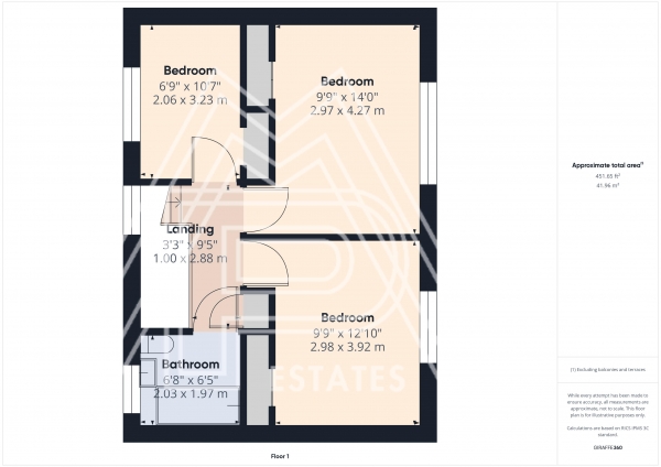 Floor Plan Image for 3 Bedroom Terraced House for Sale in Orchard Road, South Ockendon