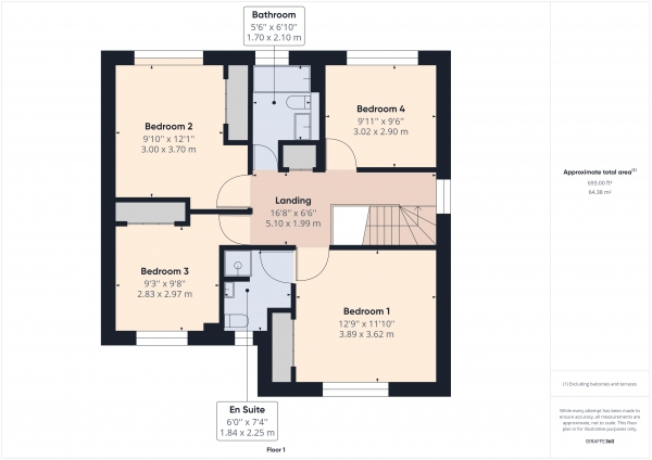 Floor Plan Image for 4 Bedroom Detached House for Sale in Poplar Close, South Ockendon