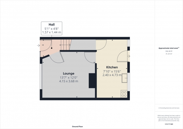 Floor Plan Image for 3 Bedroom Terraced House for Sale in Corran Way, South Ockendon, Essex