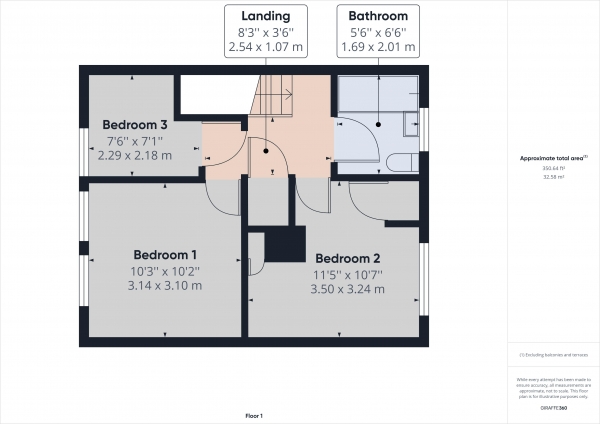 Floor Plan Image for 3 Bedroom Terraced House for Sale in Corran Way, South Ockendon, Essex