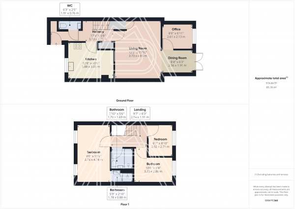 Floor Plan Image for 4 Bedroom Terraced House for Sale in Orchard Road, South Ockendon