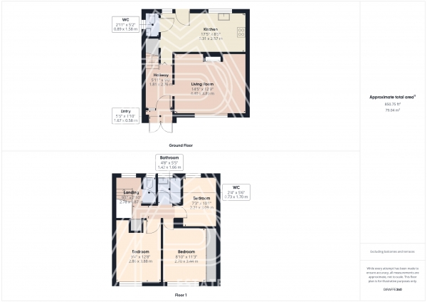 Floor Plan Image for 3 Bedroom End of Terrace House for Sale in Usk Road, South Ockendon