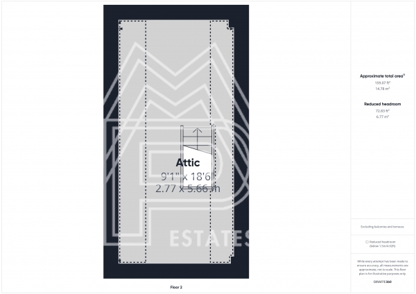 Floor Plan Image for 3 Bedroom Terraced House for Sale in Bovey Way, South Ockendon