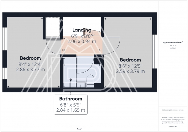 Floor Plan Image for 2 Bedroom Property for Sale in Fielding Avenue, Tilbury