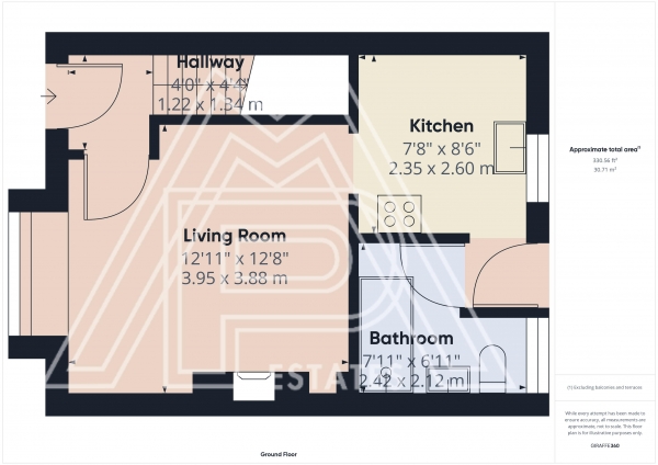 Floor Plan Image for 3 Bedroom Terraced House for Sale in Orchard Road, South Ockendon