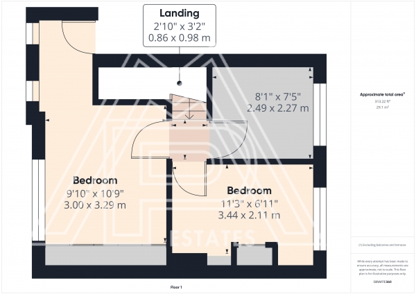 Floor Plan Image for 3 Bedroom Terraced House for Sale in Orchard Road, South Ockendon