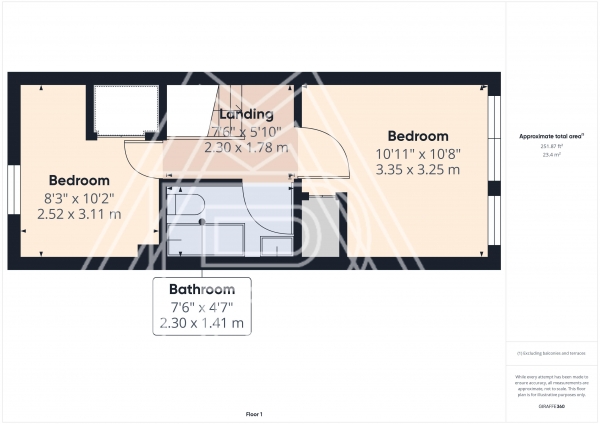 Floor Plan Image for 2 Bedroom Terraced House for Sale in Cornwall Gate, Purfleet-On-Thames